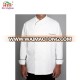 Chain Store OEM Uniform Chef Coat Jacket with Black Piping